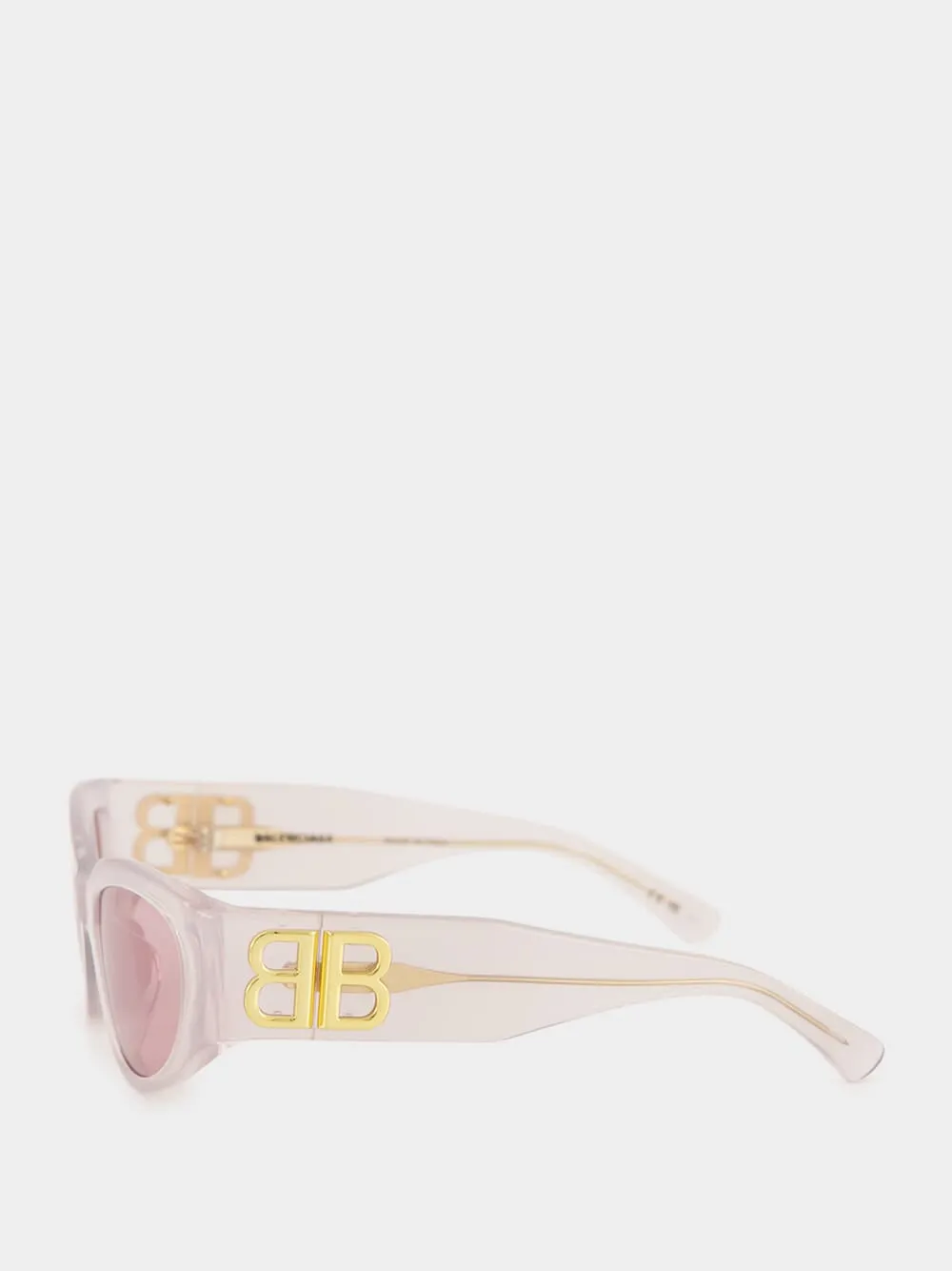 Women's Bossy Round AF Sunglasses in Light Pink sold by Fashion Clinic product image thumbnail 3