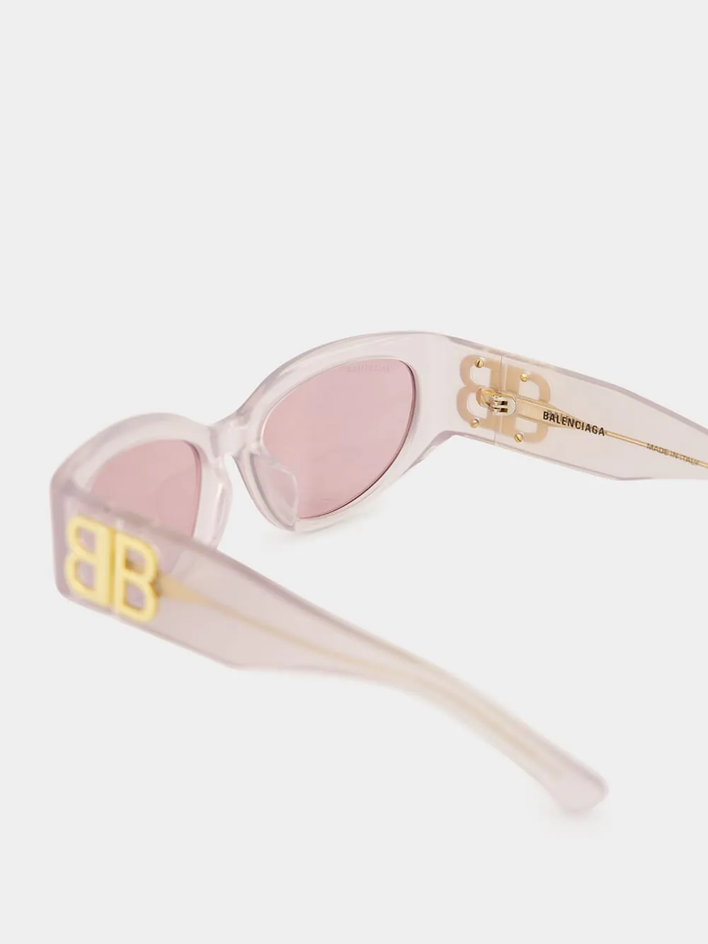 Women's Bossy Round AF Sunglasses in Light Pink sold by Fashion Clinic product image thumbnail 4