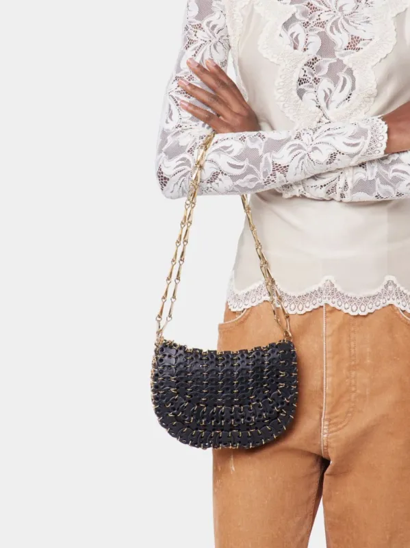 Black 1969 Messenger Leather Bag sold by Fashion Clinic