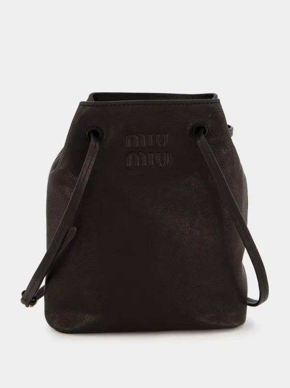 Black Nappa Leather Mini-Bag sold by Fashion Clinic