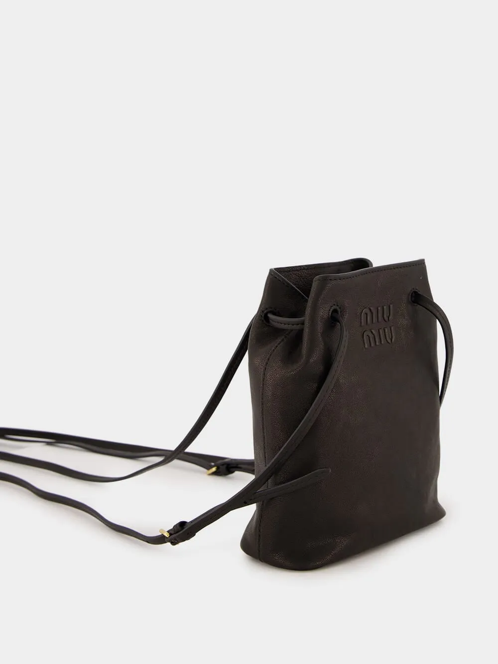 Black Nappa Leather Mini-Bag sold by Fashion Clinic product image thumbnail 4