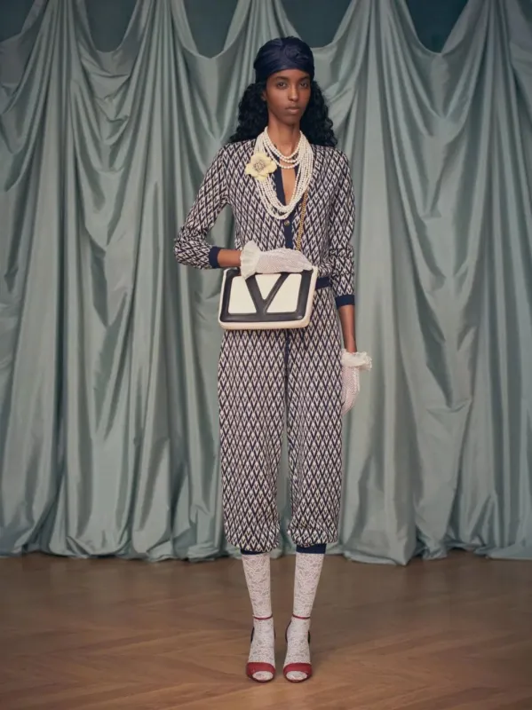 Toute La V Jacquard Cardigan sold by Fashion Clinic