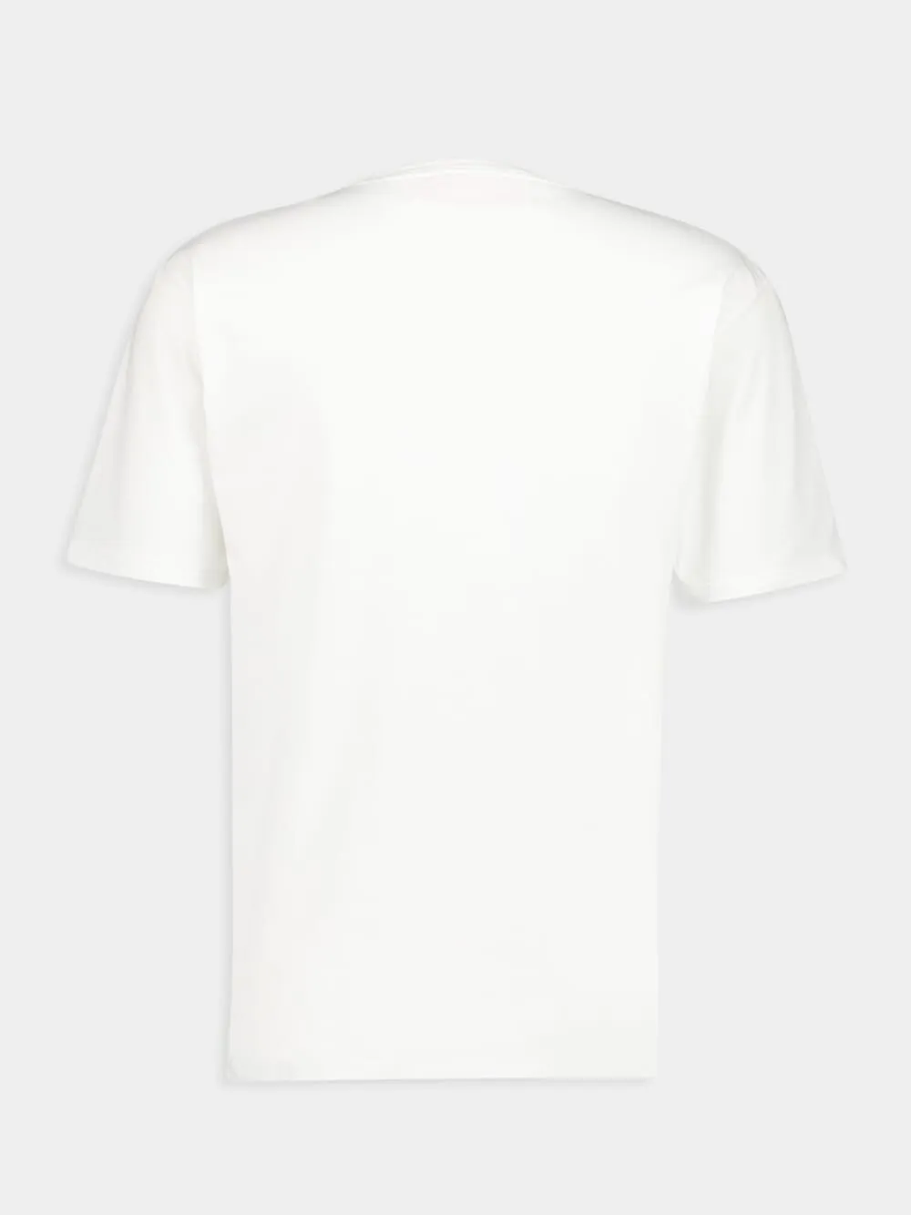 White Chez Valentino Print Cotton T-Shirt sold by Fashion Clinic product image thumbnail 3