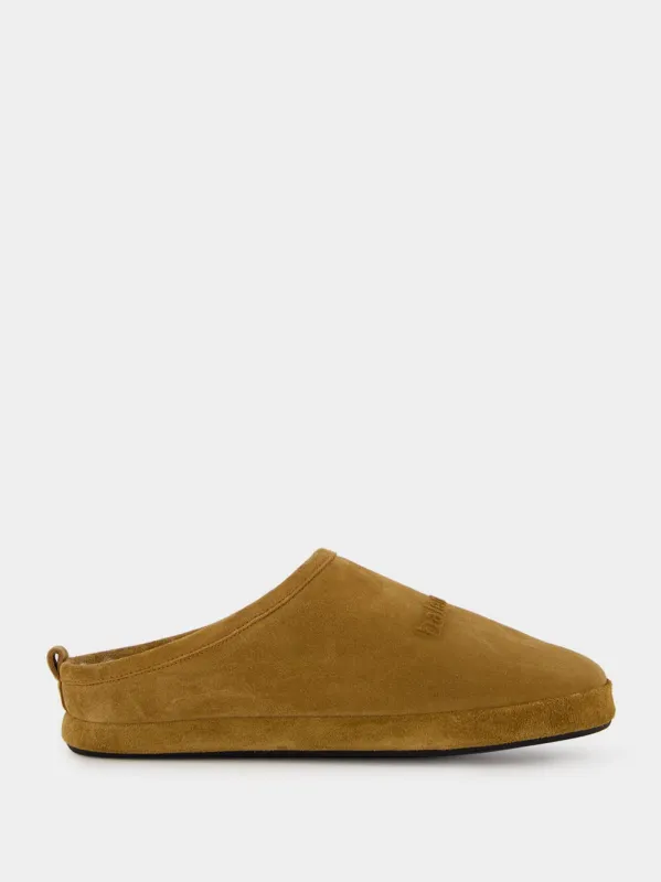 Brown Alaska Suede Slippers sold by Fashion Clinic