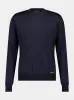 Navy Blue Silk Crew-Neck Sweater sold by Fashion Clinic