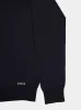 Navy Blue Silk Crew-Neck Sweater sold by Fashion Clinic
