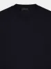 Navy Blue Silk Crew-Neck Sweater sold by Fashion Clinic