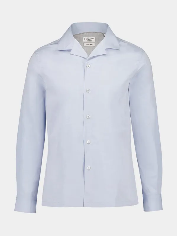 Light Blue Cotton Shirt sold by Fashion Clinic