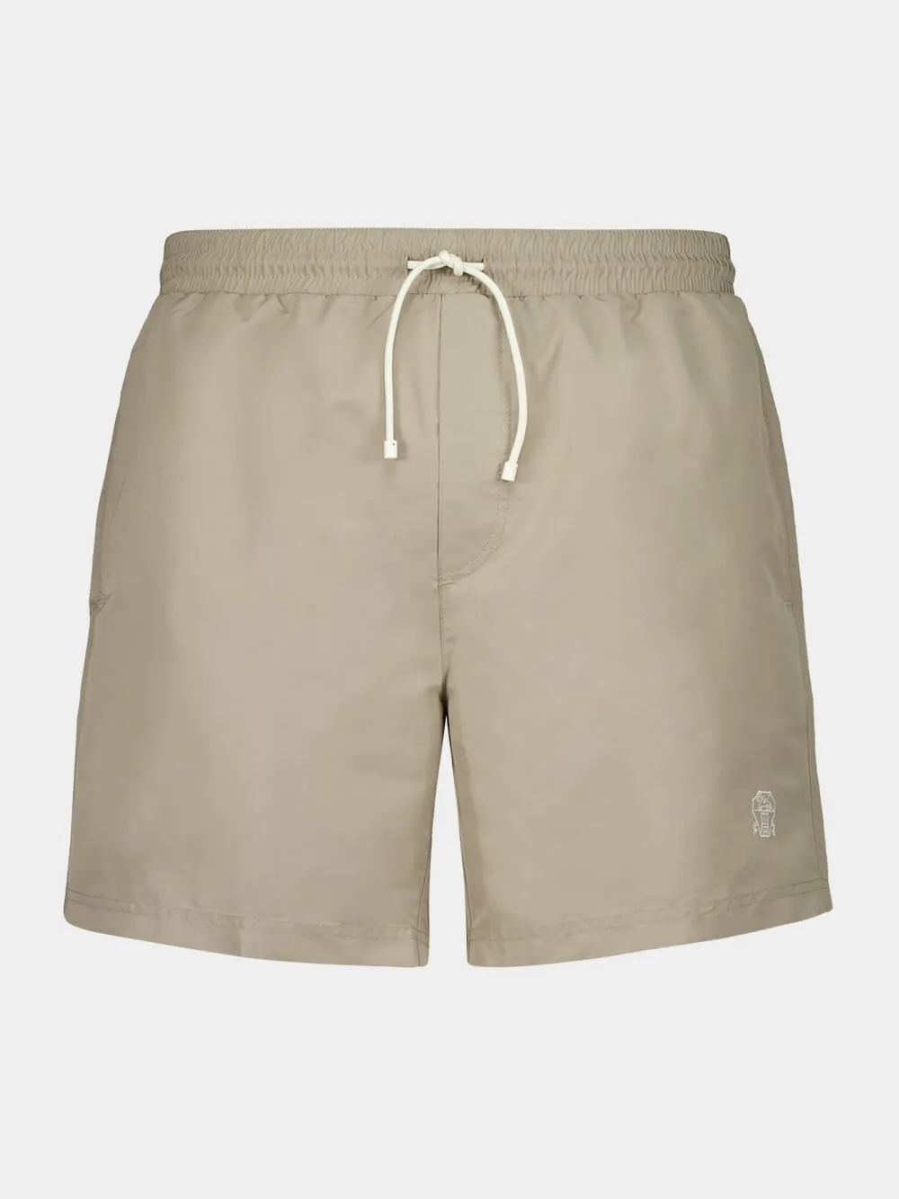 Beige Swim Shorts sold by Fashion Clinic