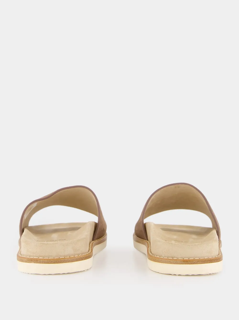Brown Suede Slide Sandals sold by Fashion Clinic product image thumbnail 5