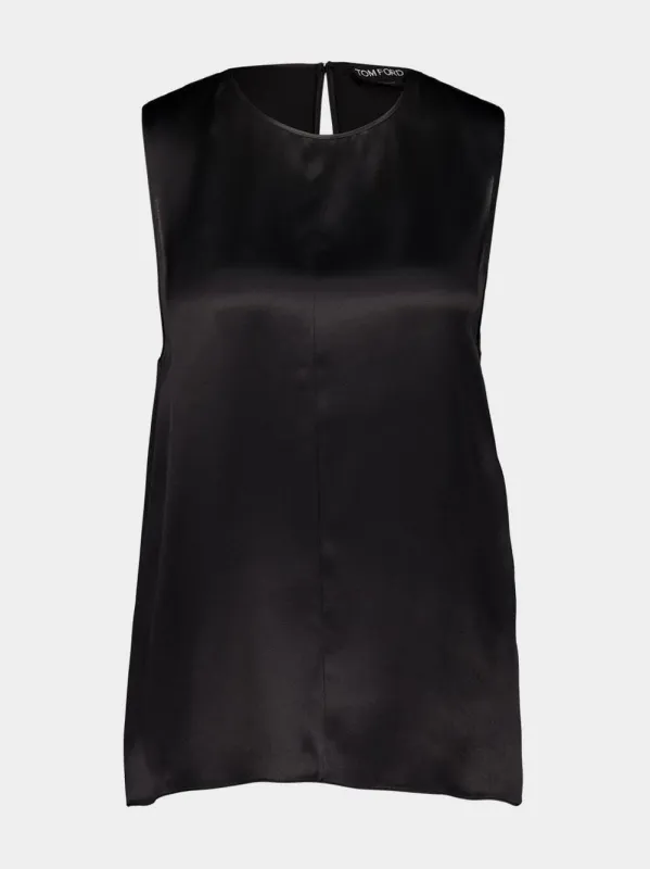 Sleeveless Silk Charmeuse Top sold by Fashion Clinic