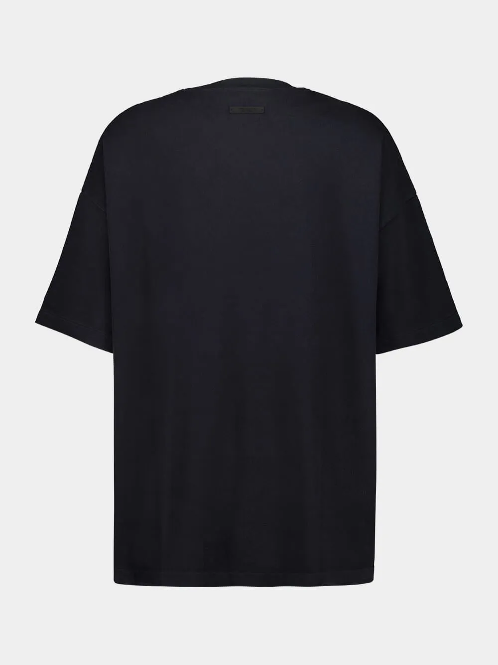 University Black Cotton T-Shirt sold by Fashion Clinic product image thumbnail 2