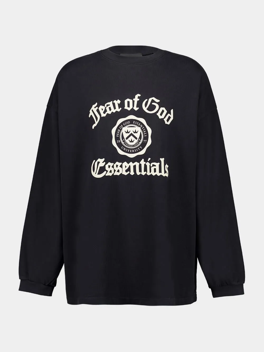 Black Heavy Long-Sleeve Top sold by Fashion Clinic