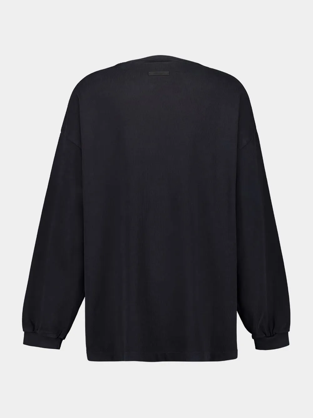 Black Heavy Long-Sleeve Top sold by Fashion Clinic product image thumbnail 2
