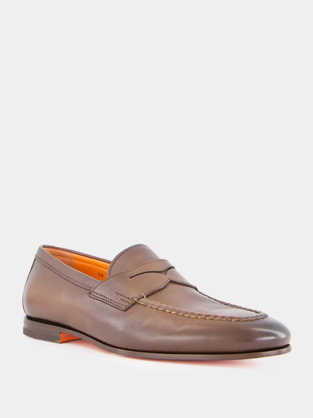 Hand-Polished Leather Penny Loafers sold by Fashion Clinic product image thumbnail 2