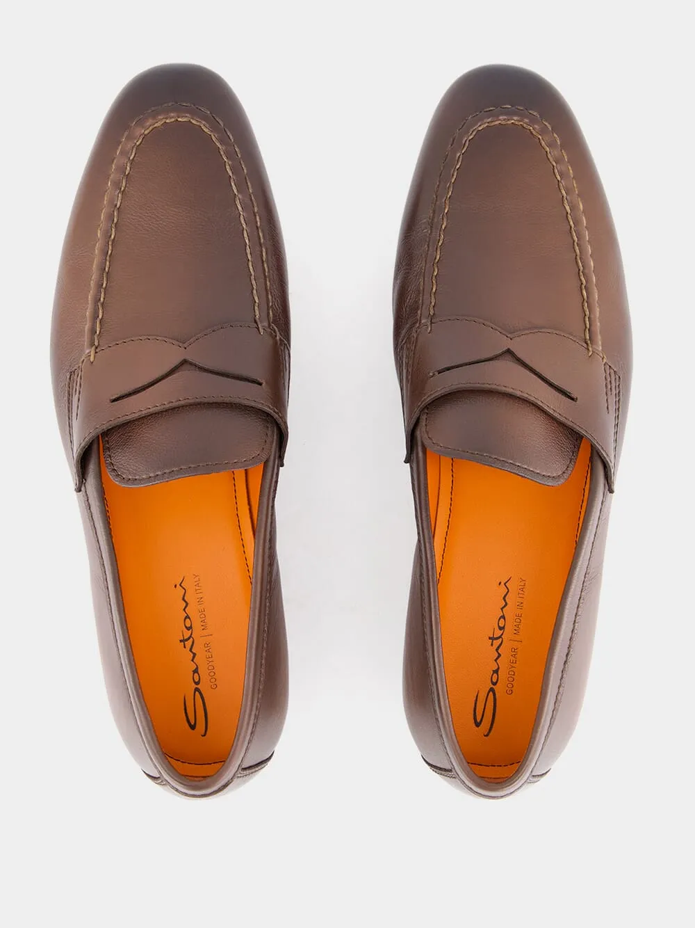 Hand-Polished Leather Penny Loafers sold by Fashion Clinic product image thumbnail 4