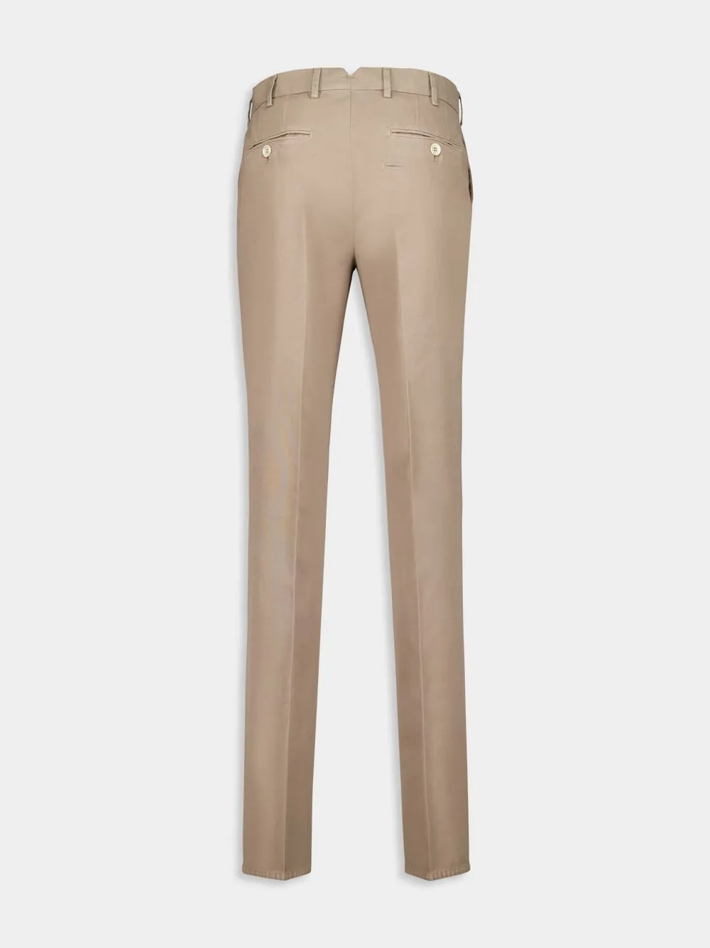 Slim-Fit Cotton Gabardine Trousers sold by Fashion Clinic product image thumbnail 2