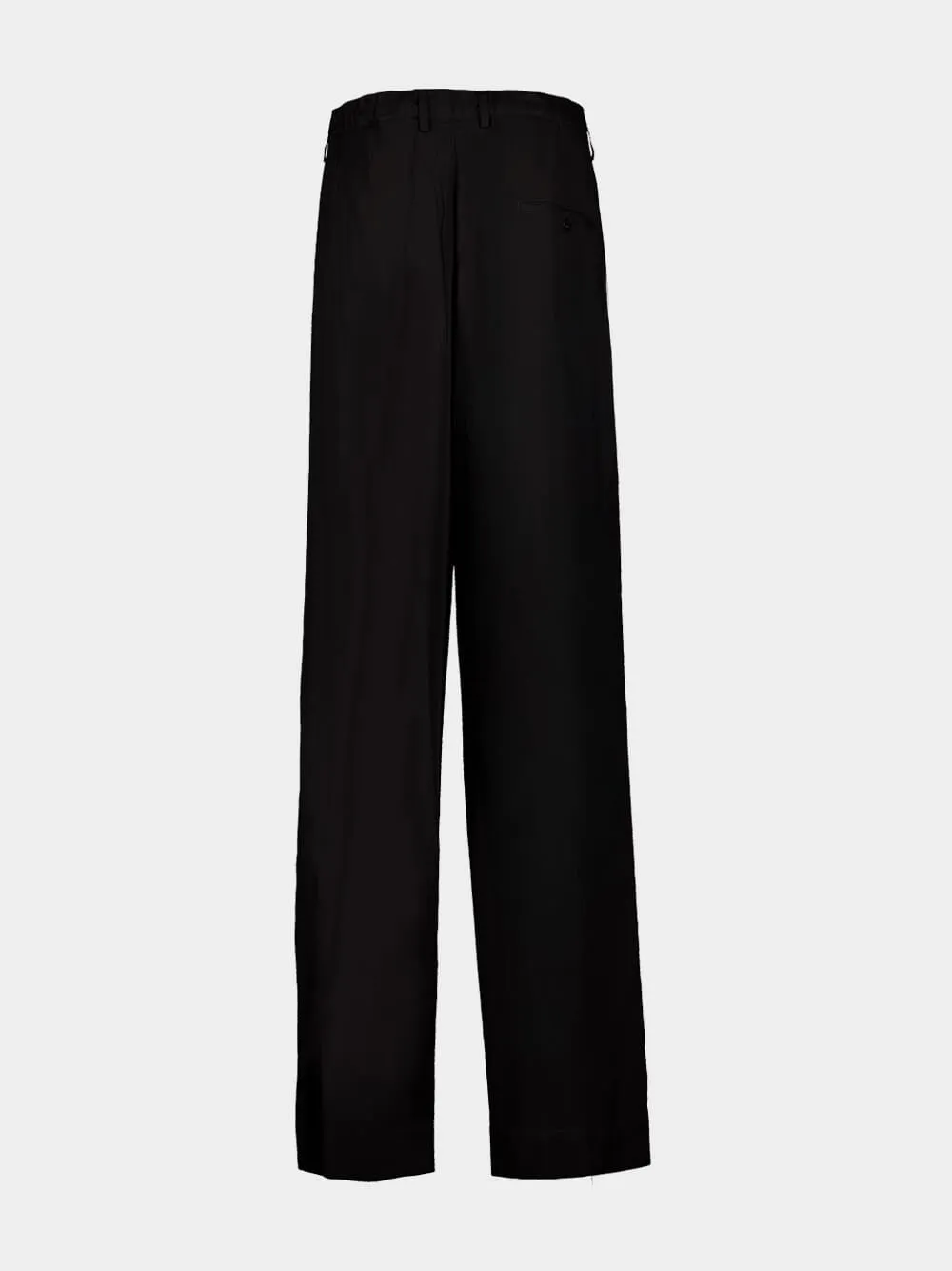 Black Fluid Tailored Pants sold by Fashion Clinic product image thumbnail 2