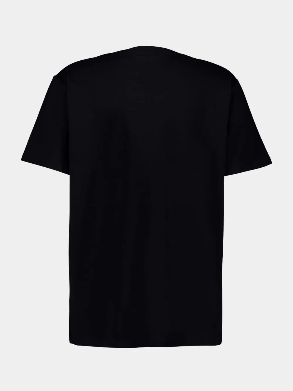 Black Flocked Logo T-Shirt sold by Fashion Clinic product image thumbnail 2
