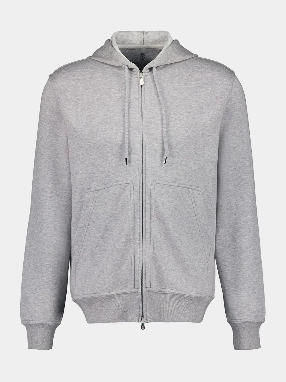 Grey Zip-Up Sweatshirt sold by Fashion Clinic