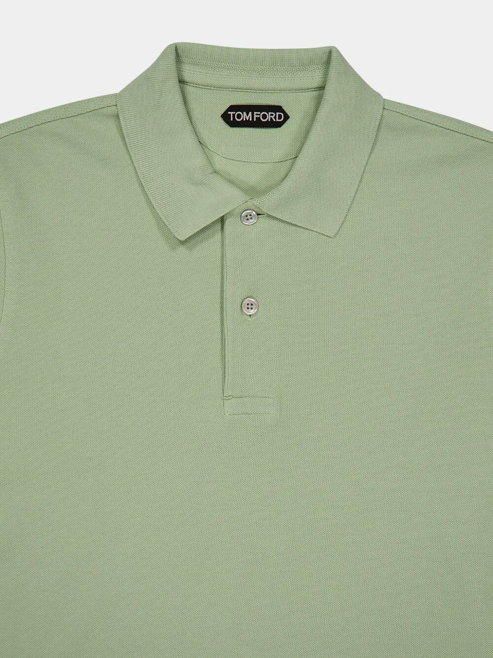 Light Green Tennis Piqué Polo Shirt sold by Fashion Clinic product image thumbnail 3