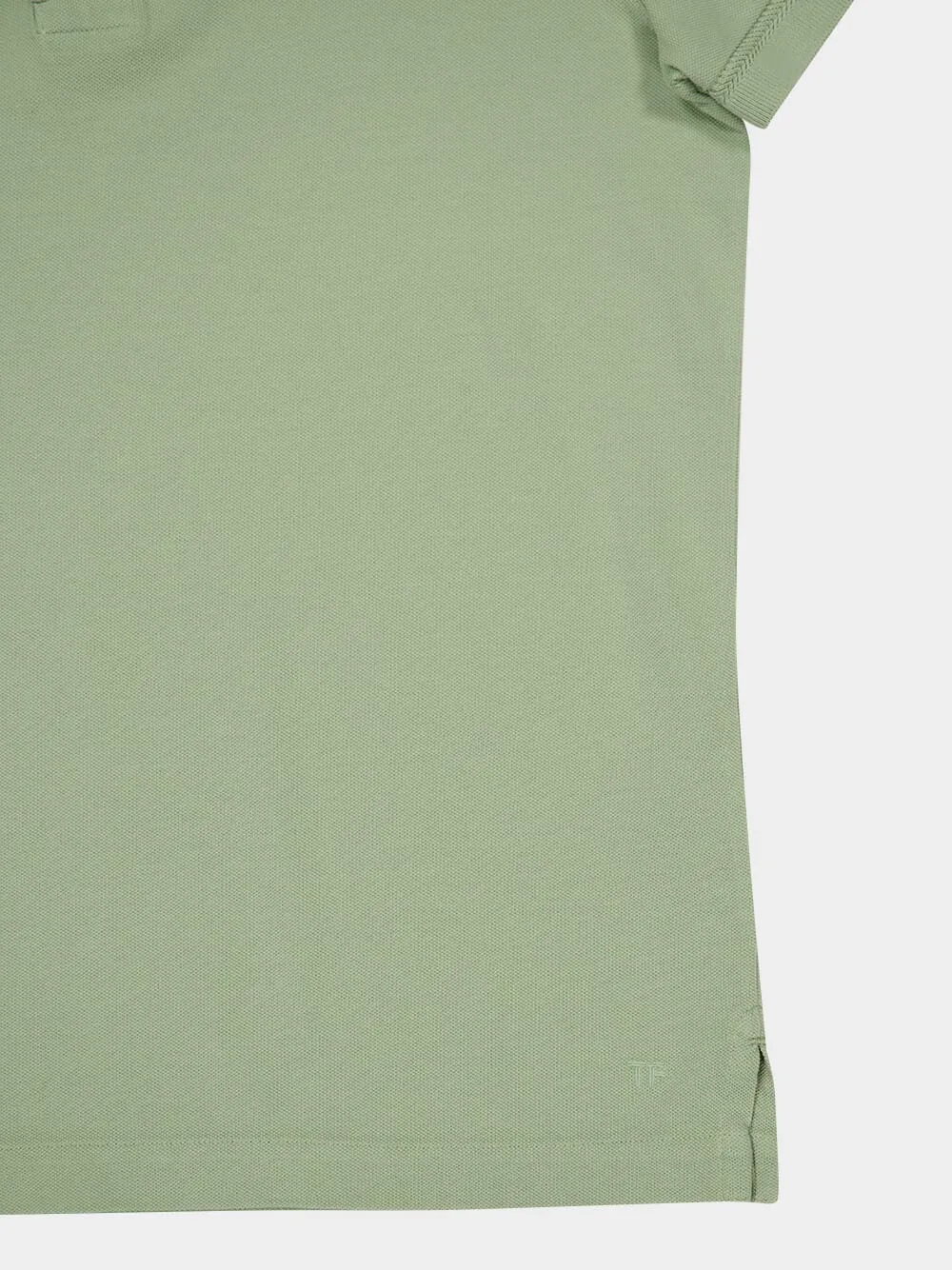 Light Green Tennis Piqué Polo Shirt sold by Fashion Clinic product image thumbnail 4