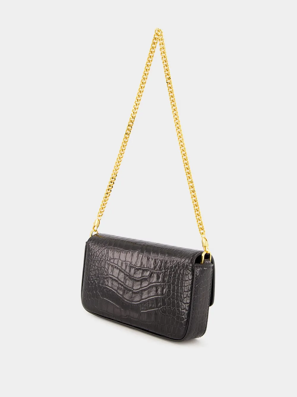 Black Croc-Embossed Mini Bag sold by Fashion Clinic product image thumbnail 5
