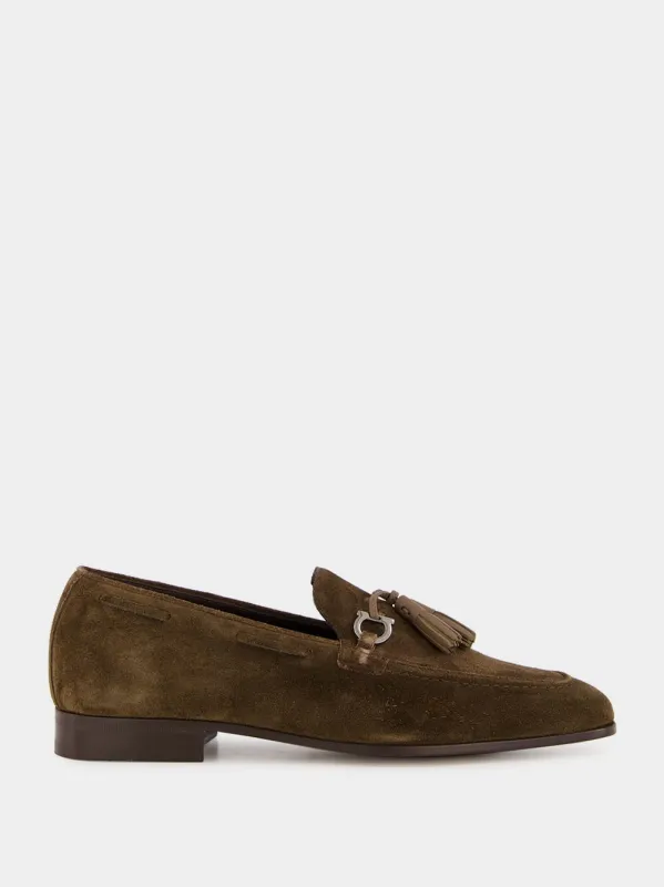 Brown Tassel Suede Moccasins sold by Fashion Clinic