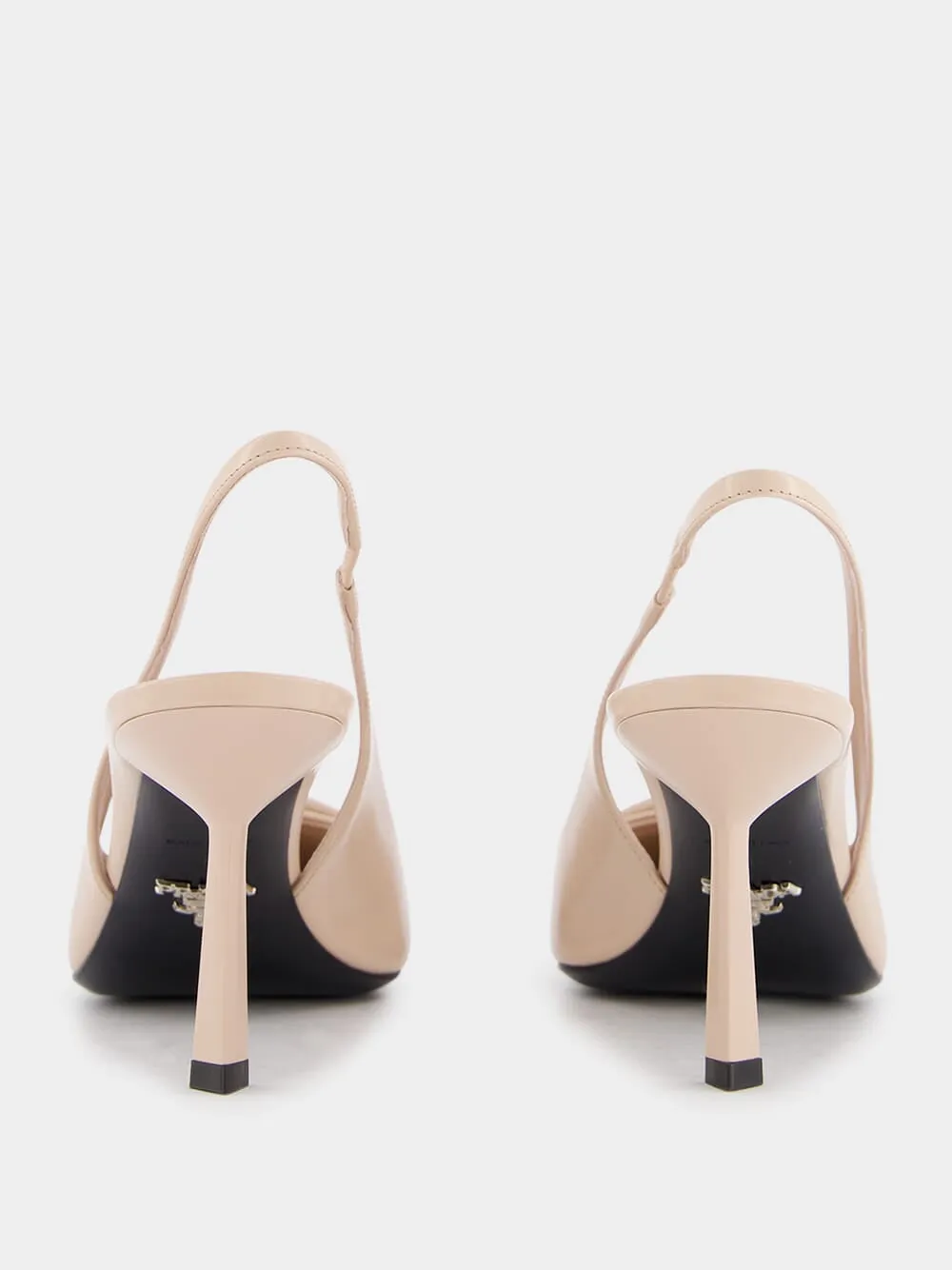 Brushed Leather Slingback Pumps sold by Fashion Clinic product image thumbnail 5