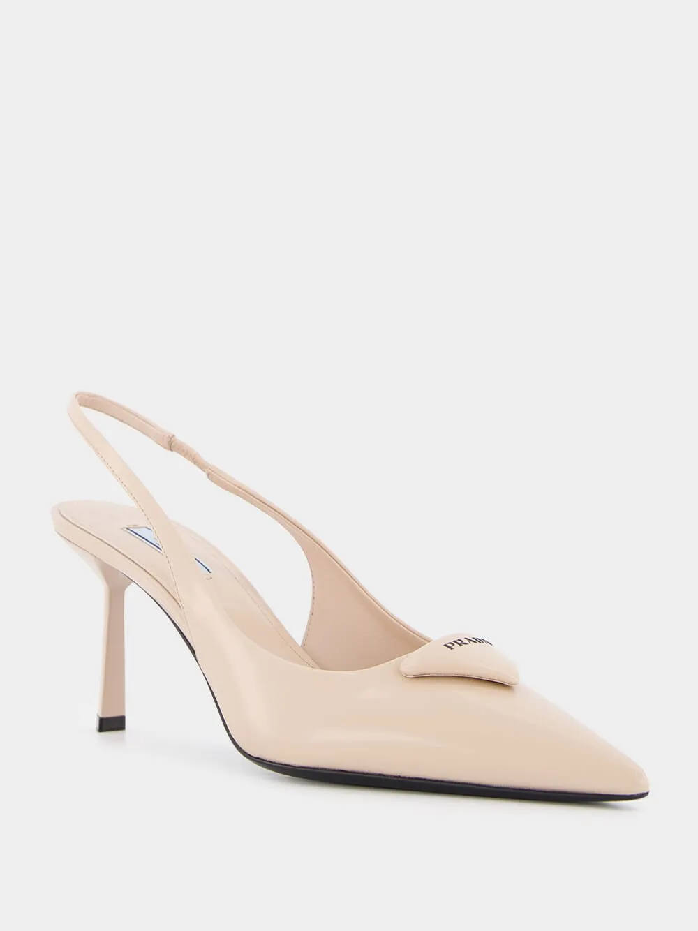 Brushed Leather Slingback Pumps sold by Fashion Clinic product image thumbnail 2
