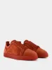 Red Louis Orlato Veau Velours Sneakers sold by Fashion Clinic