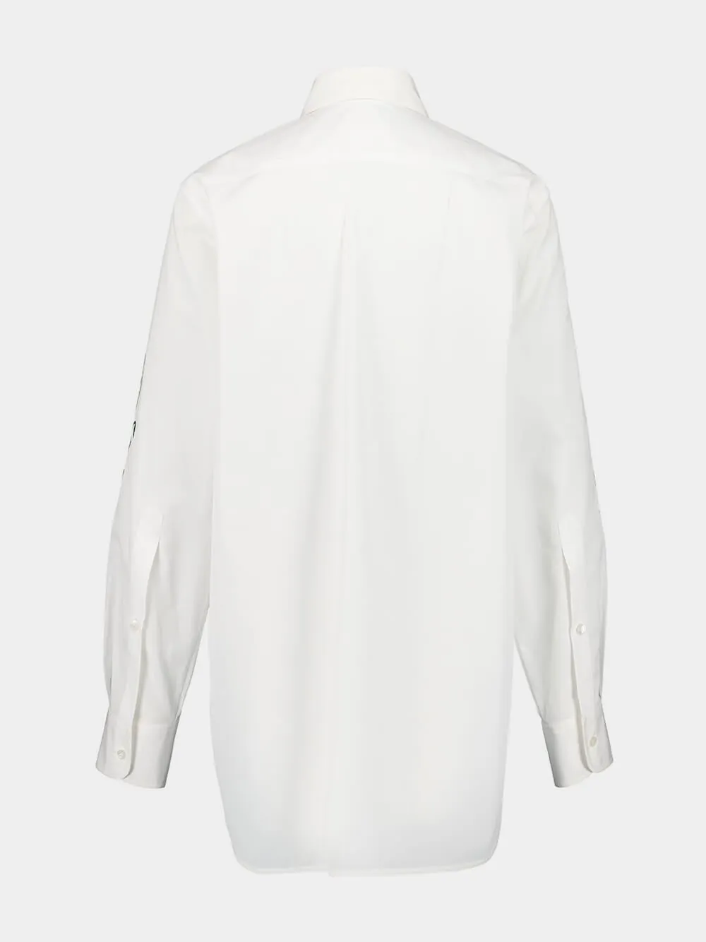 White Floral Printed Cotton Shirt sold by Fashion Clinic product image thumbnail 2