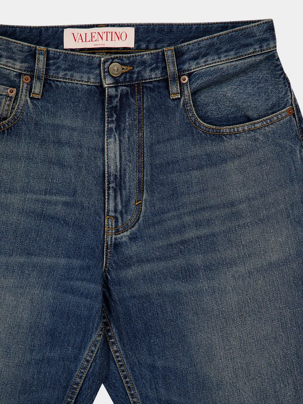 Blue Straight-Leg Jeans sold by Fashion Clinic product image thumbnail 3