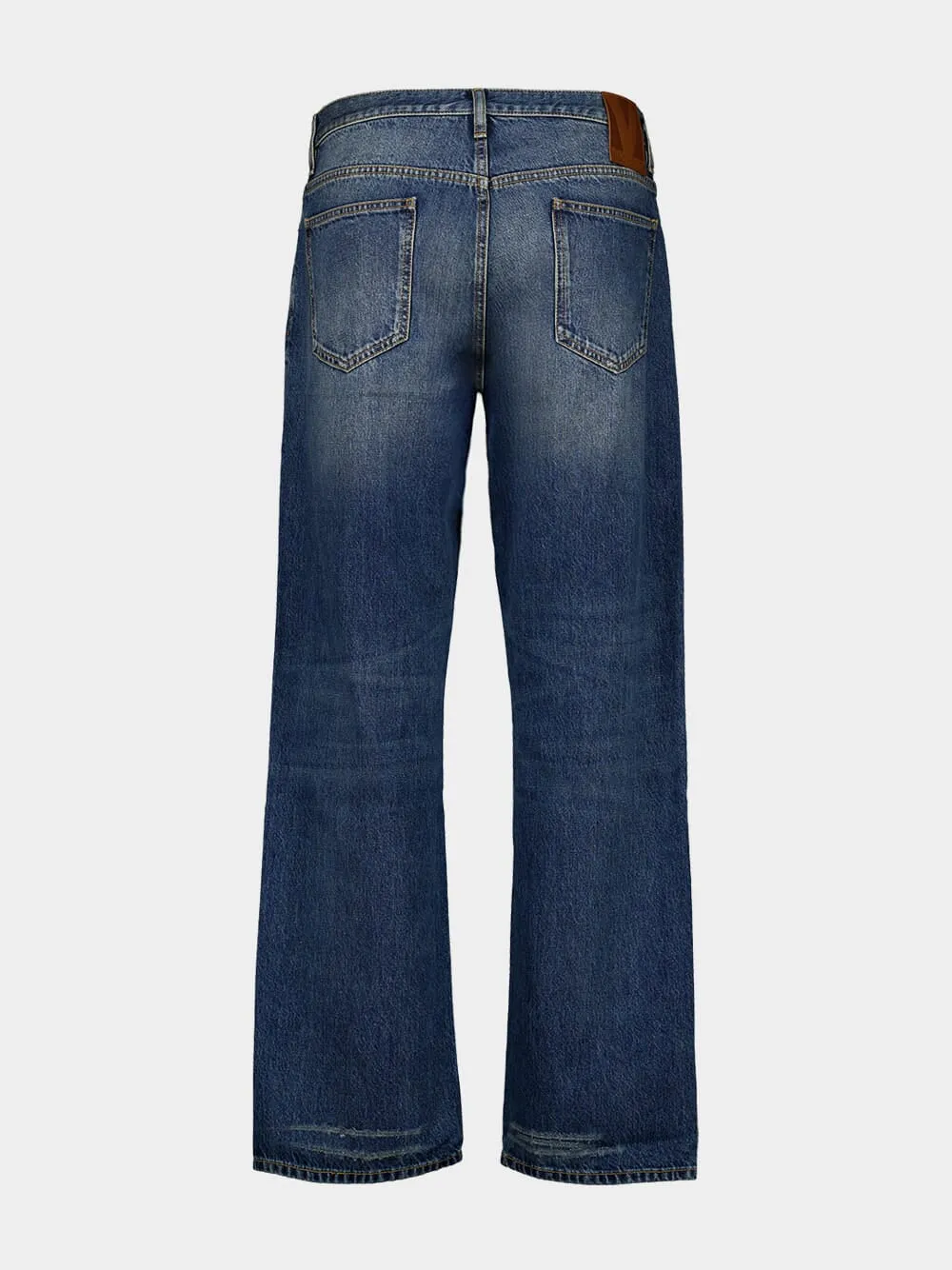 Blue Straight-Leg Jeans sold by Fashion Clinic product image thumbnail 2