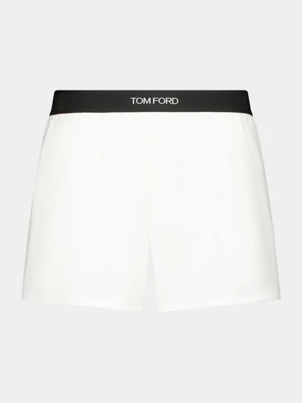 White Poplin Boxers made by Fashion Clinic