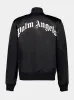 Curved Logo Leather Bomber Jacket sold by Fashion Clinic