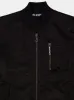 Curved Logo Leather Bomber Jacket sold by Fashion Clinic