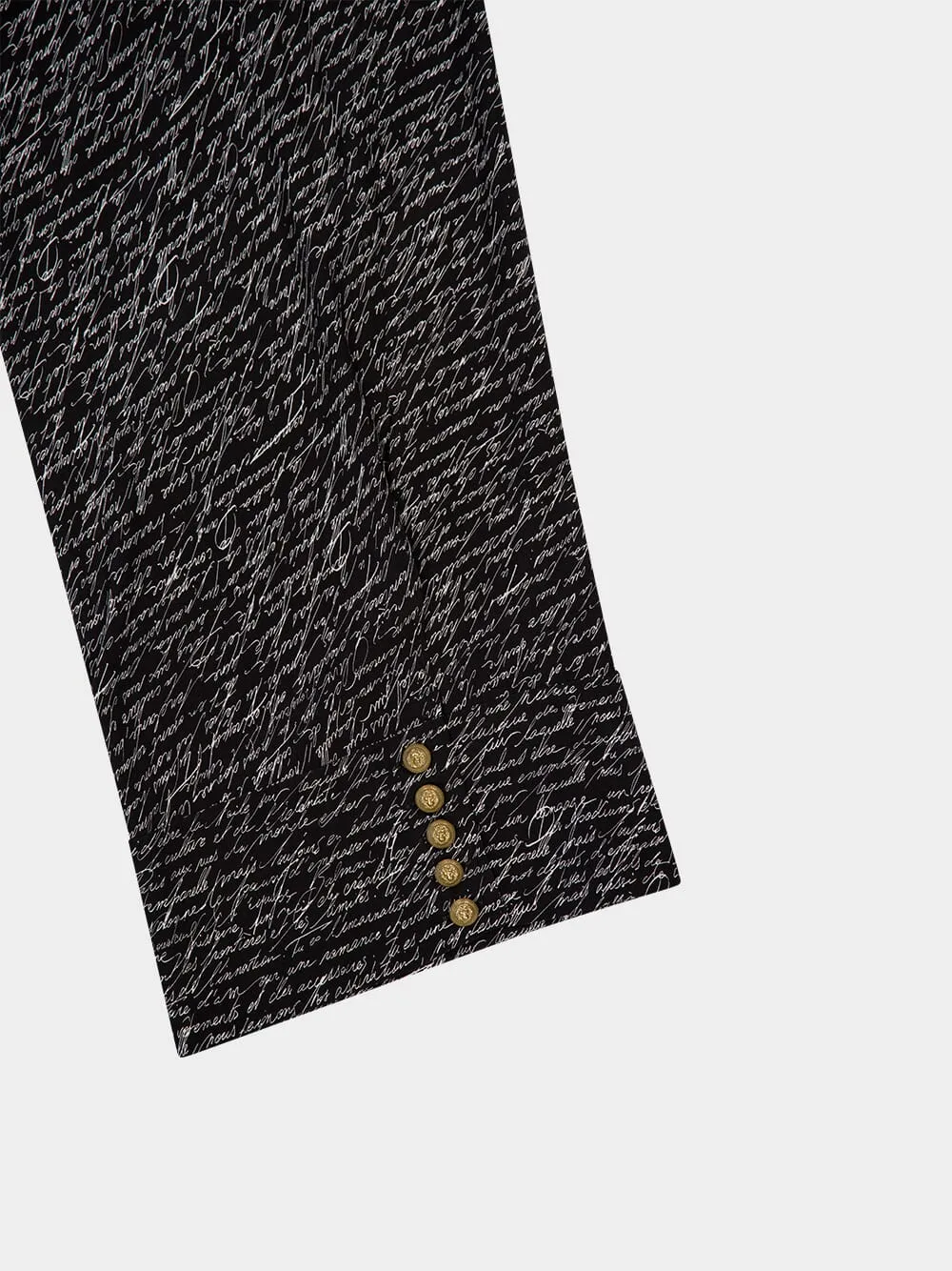 Black Script Print Blouse sold by Fashion Clinic product image thumbnail 4