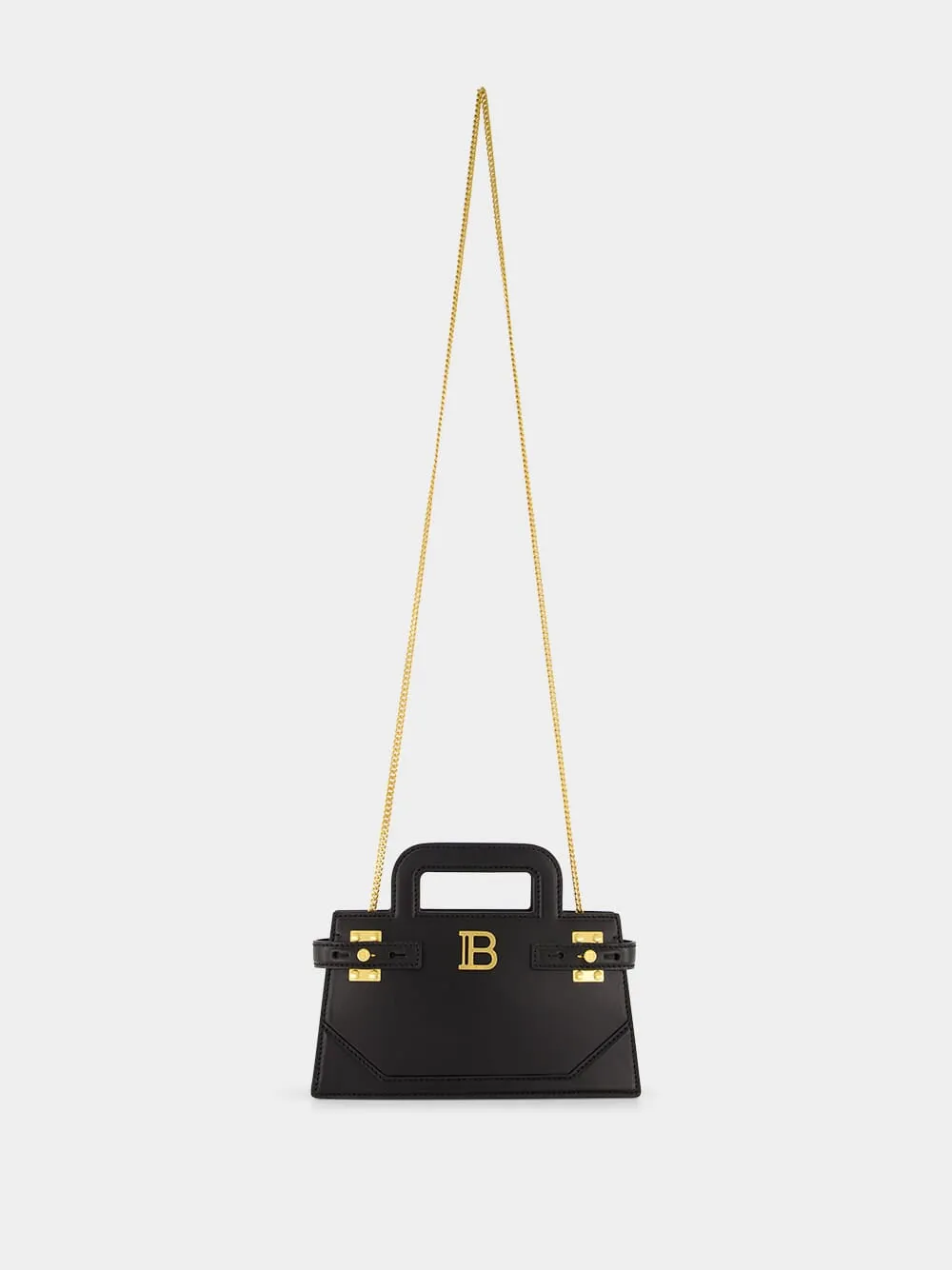 Black Small B-Buzz Top Handle Bag in Calfskin sold by Fashion Clinic product image thumbnail 3