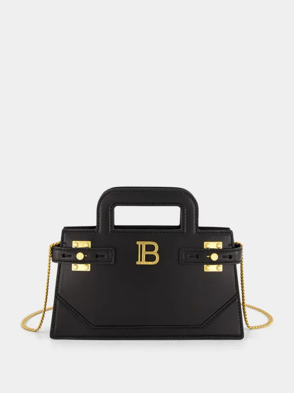 Black Small B-Buzz Top Handle Bag in Calfskin sold by Fashion Clinic