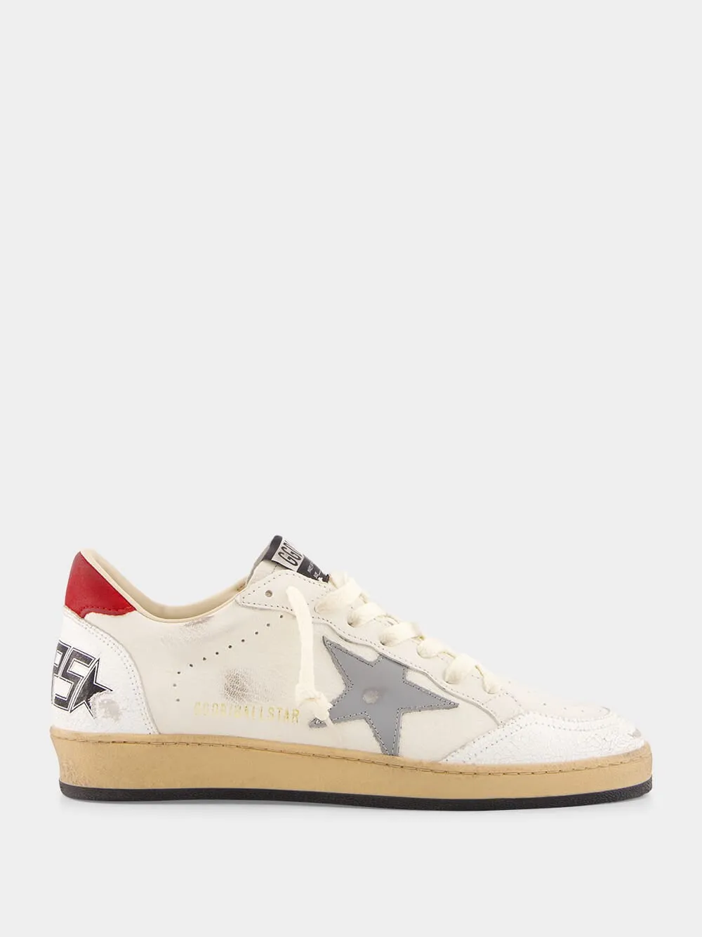 White Ball Star Leather Sneaker sold by Fashion Clinic