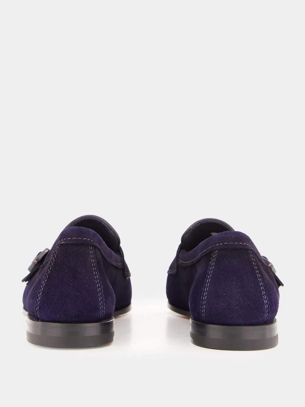 Dark Blue Dong Suede Formal Loafers sold by Fashion Clinic product image thumbnail 5