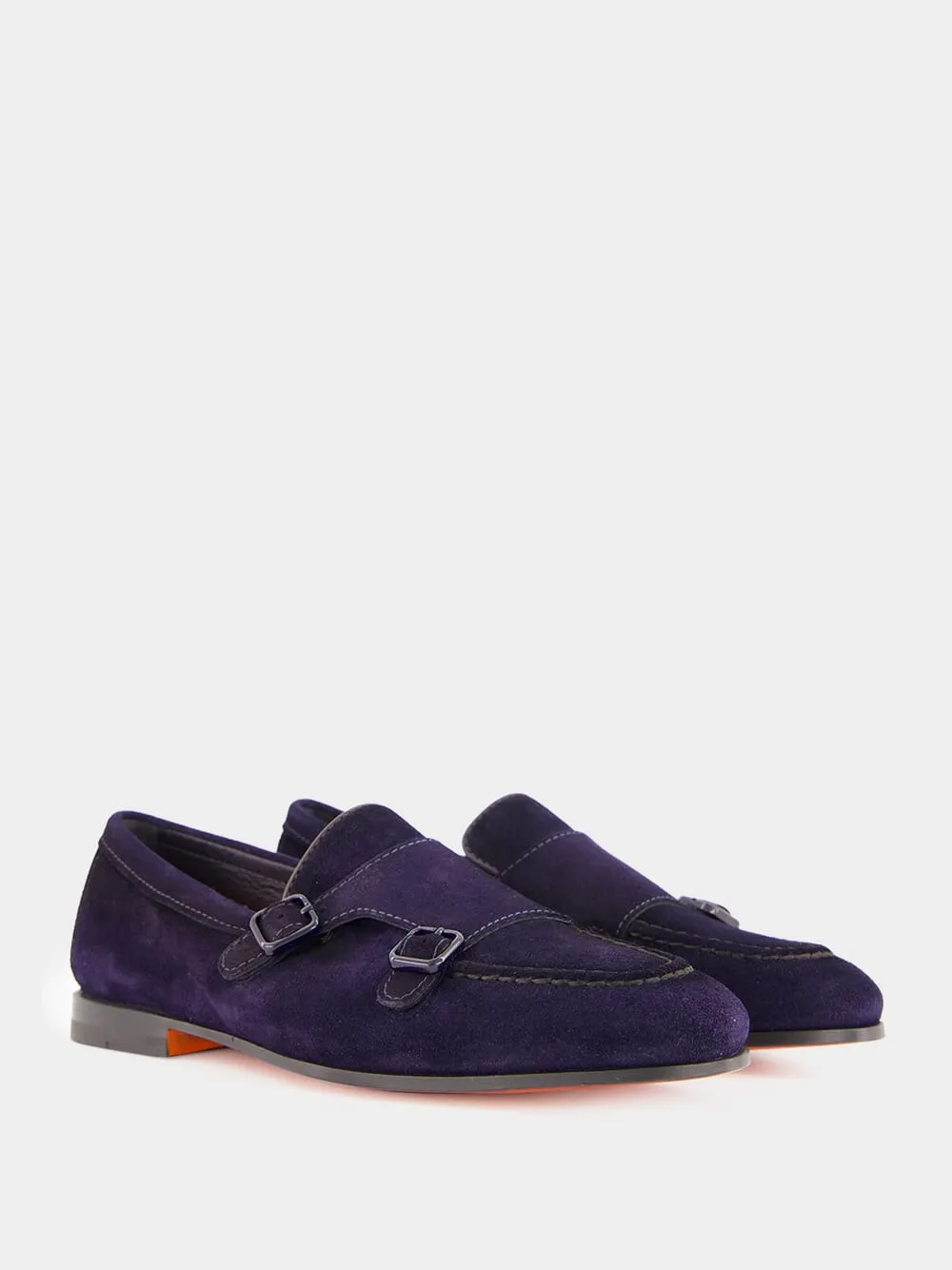 Dark Blue Dong Suede Formal Loafers sold by Fashion Clinic product image thumbnail 3