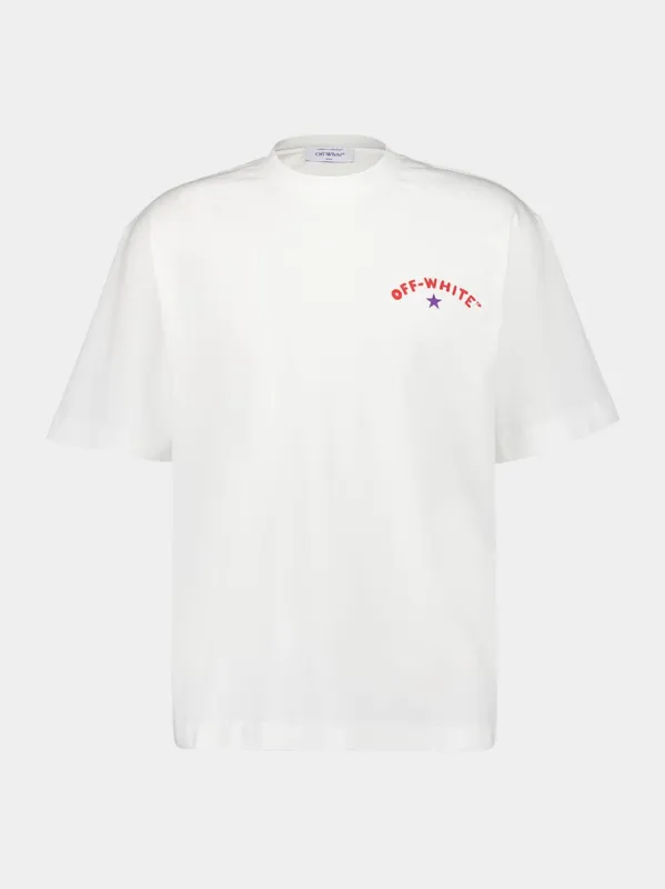 White Starry Arrow Graphic T-Shirt sold by Fashion Clinic