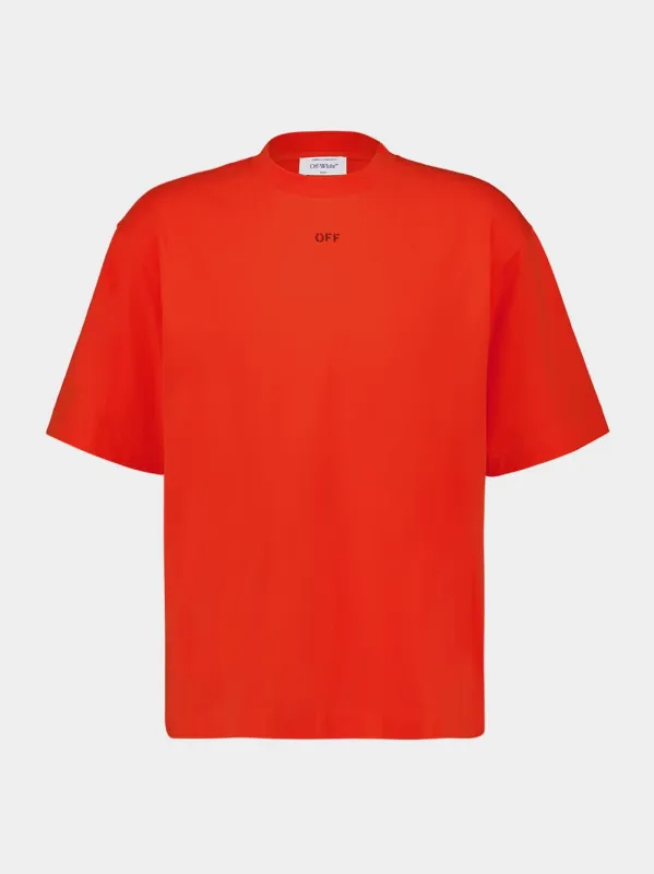 Orange Vibe Arrow Graphic T-Shirt sold by Fashion Clinic