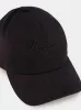 Black Signature Embroidered Baseball Cap sold by Fashion Clinic