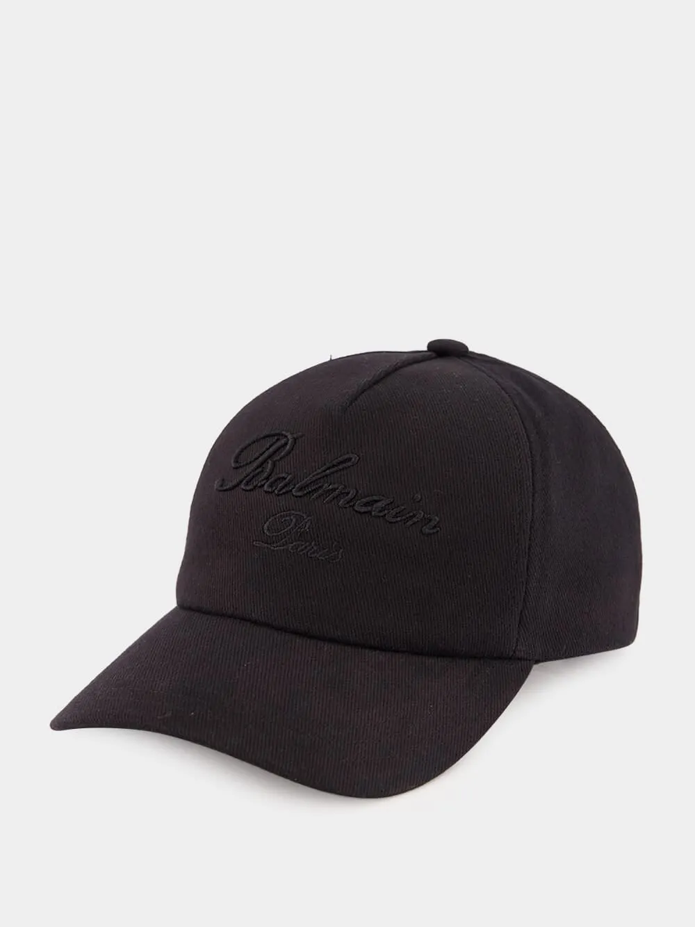 Black Signature Embroidered Baseball Cap sold by Fashion Clinic
