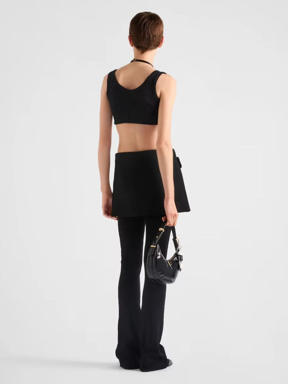 Black Ribbed Tank Top sold by Fashion Clinic product image thumbnail 4