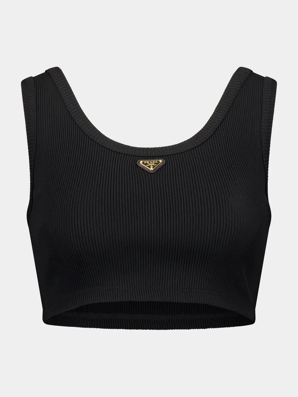 Black Ribbed Tank Top sold by Fashion Clinic