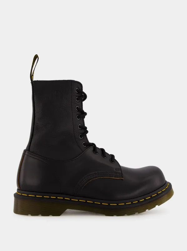 Black Leather Ankle Boots sold by Fashion Clinic